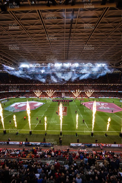 121122 - Wales v Argentina - Autumn Nations Series - General View of the Principality Stadium as the teams run out