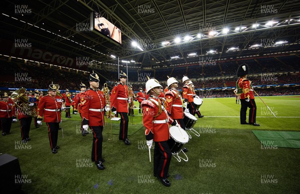 121122 - Wales v Argentina, Autumn Nations Series - The Regimental Band Corps of Drums of the Royal Welsh 