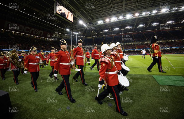 121122 - Wales v Argentina, Autumn Nations Series - The Regimental Band Corps of Drums of the Royal Welsh 