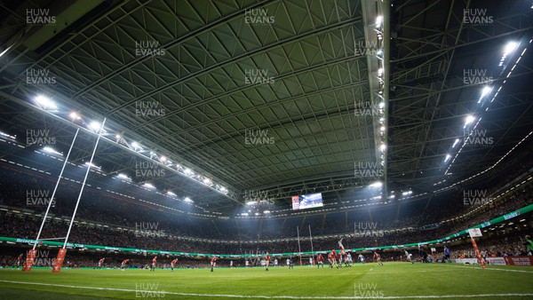 121122 - Wales v Argentina, Autumn Nations Series - A general view of the Principality Stadium during the match