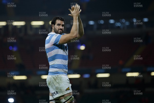121122 - Wales v Argentina - Autumn Nations Series - Lucas Paulos of Argentina at the end of the match