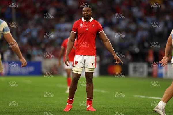 141023 - Wales v Argentina - Rugby World Cup Quarter Final - Christ Tshiunza of Wales 