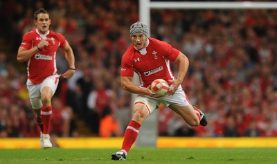 20.08.11 - Wales v Argentina - RWC Warm-Up Match - Jonathan Davies of Wales. 