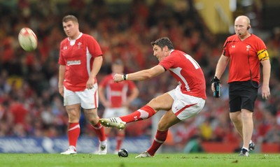 20.08.11 - Wales v Argentina - RWC Warm-Up Match - James Hook of Wales. 