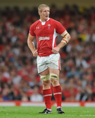 20.08.11 - Wales v Argentina - RWC Warm-Up Match - Bradley Davies of Wales. 