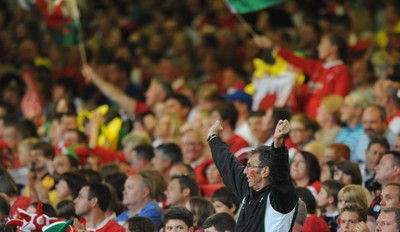20.08.11 - Wales v Argentina - RWC Warm-Up Match - Wales fans. 
