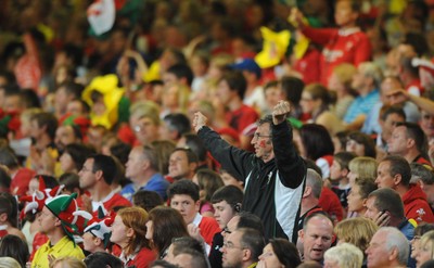 20.08.11 - Wales v Argentina - RWC Warm-Up Match - Wales fans. 