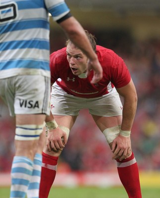20.08.11 Wales v Argentina. Wales' Alun Wyn Jones. 