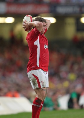20.08.11 Wales v Argentina. Wales' Richard Hibbard. 