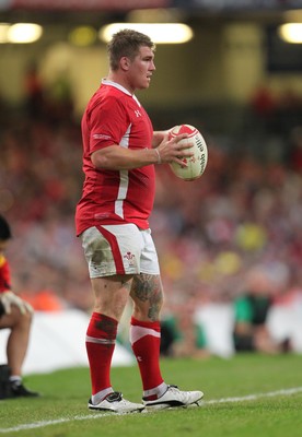 20.08.11 Wales v Argentina. Wales' Richard Hibbard. 
