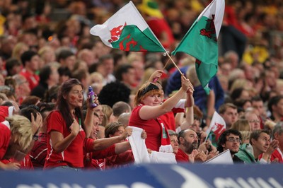 20.08.11 Wales v Argentina. Fans. 