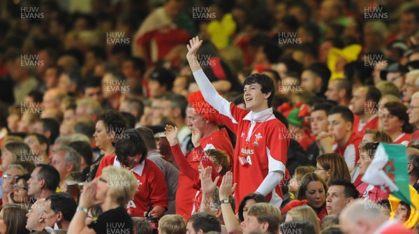 20.08.11 - Wales v Argentina - RWC Warm-Up Match - Wales fans. 