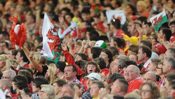 20.08.11 - Wales v Argentina - RWC Warm-Up Match - Wales fans. 