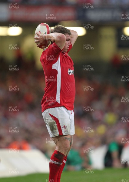 20.08.11 Wales v Argentina. Wales' Richard Hibbard. 