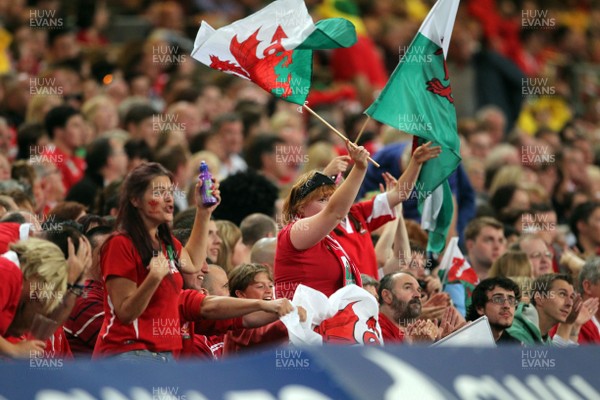 20.08.11 Wales v Argentina. Fans. 