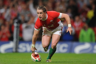 21.11.09 - Wales v Argentina - Invesco Perpetual Series 2009 - Wales' Shane Williams runs in to score his second try. 