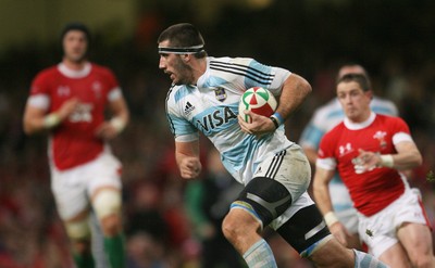 21.11.09 - Wales v Argentina... Argentina's Juan Martin Fernandez Lobbe. 