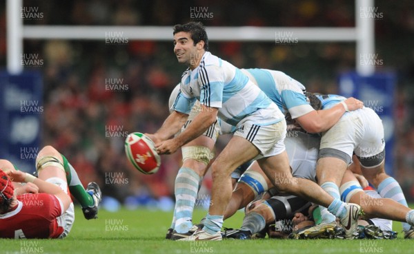 21.11.09 - Wales v Argentina - Invesco Perpetual Series 2009 - Argentina's Agustin Figuerola. 