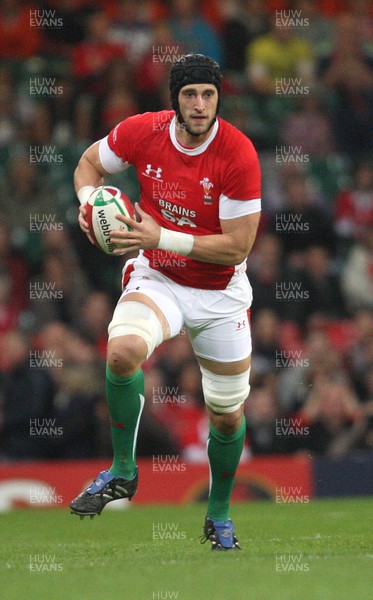 21.11.09... Wales v Argentina, Invesco Perpetual Series 2009 -  Wales' Luke Charteris 