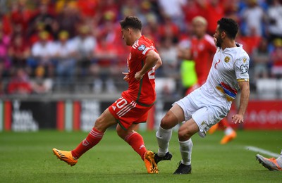 160623 - Wales v Armenia - UEFA European Championship Qualifers - Dan James of Wales scores goal
