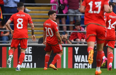 160623 - Wales v Armenia - UEFA European Championship Qualifers - Dan James of Wales celebrates scoring goal