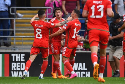 160623 - Wales v Armenia - UEFA European Championship Qualifers - Dan James of Wales celebrates scoring goal