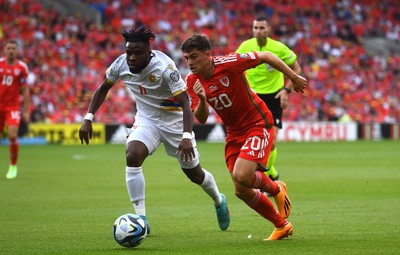 160623 - Wales v Armenia - UEFA European Championship Qualifers - Daniel James of Wales is challenegd by Ugochukwu Iwu of Armenia