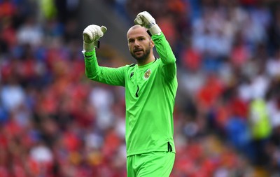 160623 - Wales v Armenia - UEFA European Championship Qualifers - Ognjen Chancharevich of Armenia celebrates his sides second goal