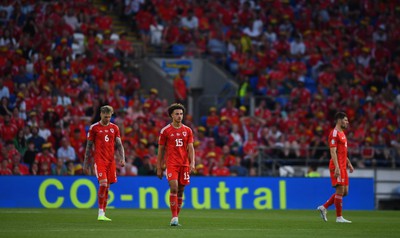 160623 - Wales v Armenia - UEFA European Championship Qualifers - Ethan Ampadu of Wales after Armenia 4th goal