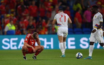 160623 - Wales v Armenia - UEFA European Championship Qualifers - David Brooks of Wales looks dejected