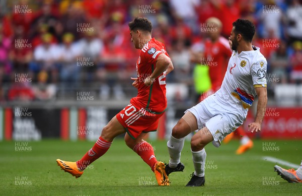 160623 - Wales v Armenia - UEFA European Championship Qualifers - Dan James of Wales scores goal