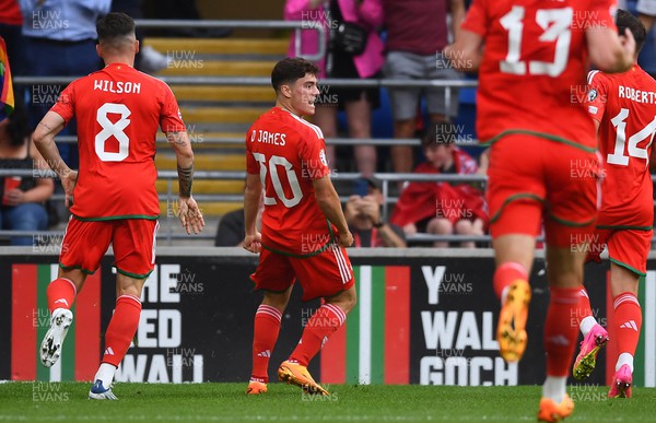 160623 - Wales v Armenia - UEFA European Championship Qualifers - Dan James of Wales celebrates scoring goal