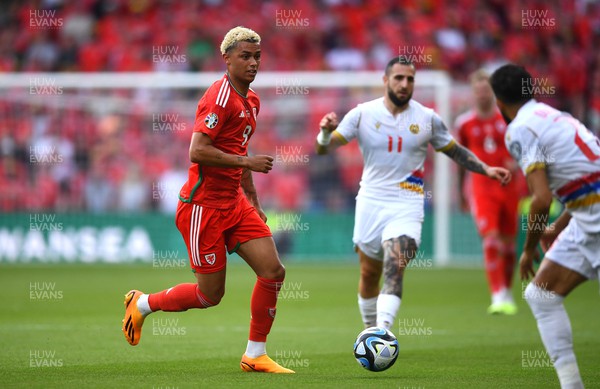 160623 - Wales v Armenia - UEFA European Championship Qualifers - Brennan Johnson of Wales