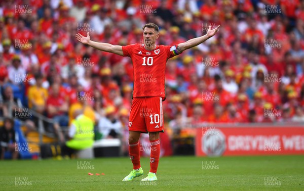 160623 - Wales v Armenia - UEFA European Championship Qualifers - Aaron Ramsey of Wales
