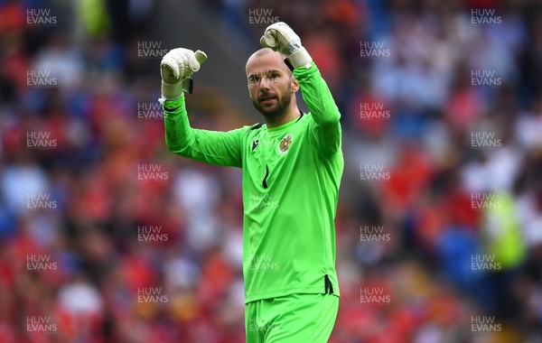 160623 - Wales v Armenia - UEFA European Championship Qualifers - Ognjen Chancharevich of Armenia celebrates his sides second goal