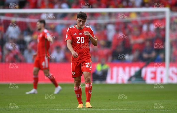 160623 - Wales v Armenia - UEFA European Championship Qualifers - Daniel James of Wales looks dejected
