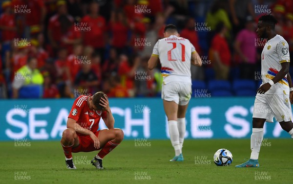 160623 - Wales v Armenia - UEFA European Championship Qualifers - David Brooks of Wales looks dejected