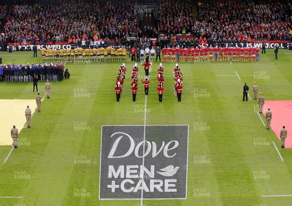 081114 - Wales v Australia - Dove Men+Care Series -  Pitch painting