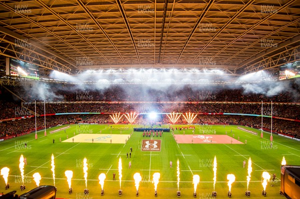 101118 - Wales v Australia, Under Armour Series -  Pyrotechnics ahead of the game 
