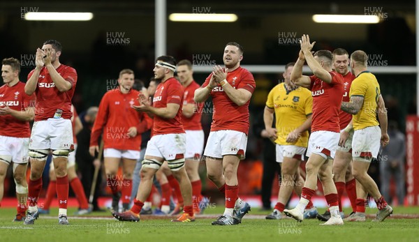 101118 - Wales v Australia - Under Armour Series 2018 - Rob Evans at full time