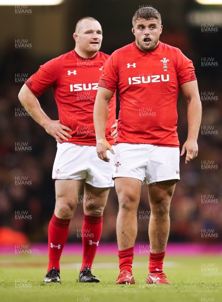 101118 - Wales v Australia, Under Armour Series 2018 - Ken Owens of Wales and Nicky Smith of Wales 