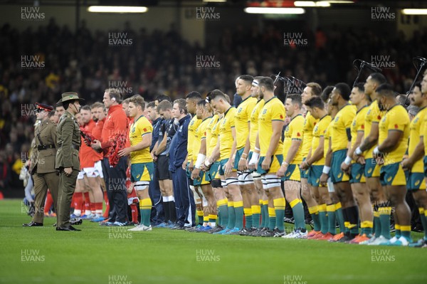 101118 - Wales v Australia - Under Armour Series 2018 - Service of Remembrance 