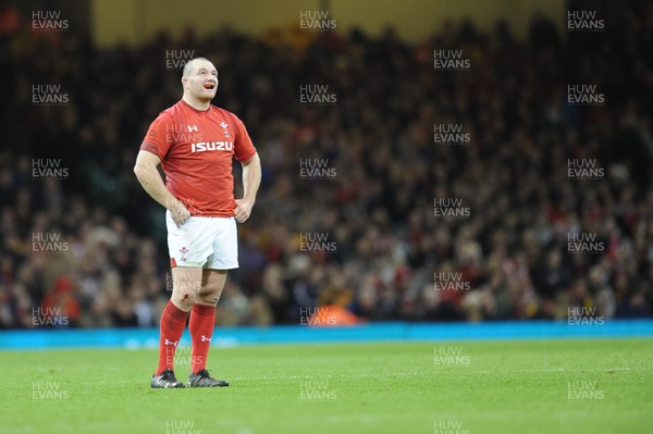 101118 - Wales v Australia - Under Armour Series 2018 - Ken Owens of Wales 