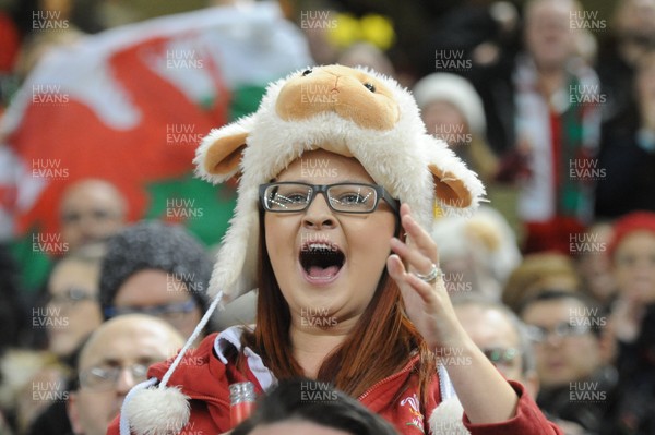 101118 - Wales v Australia - Under Armour Series 2018 -  Wales fans celebrate