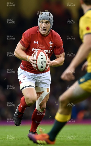 101118 - Wales v Australia - Under Armour Series -  Jonathan Davies of Wales gets into space