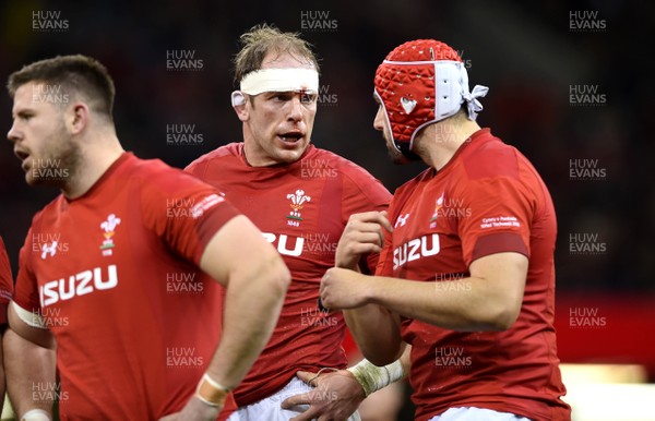 101118 - Wales v Australia - Under Armour Series - Alun Wyn Jones and Cory Hill of Wales