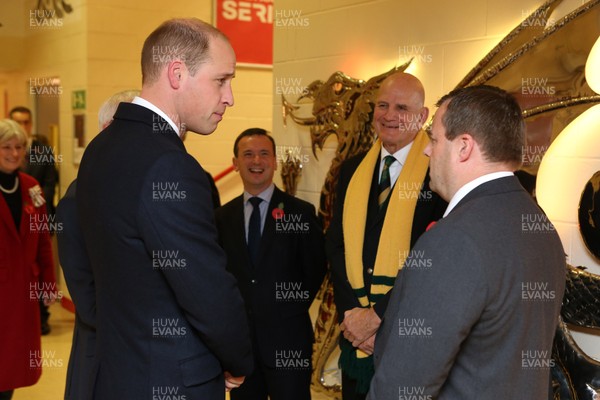111117 - Wales v Australia - Under Armour Series 2017 - Prince William arrives at the stadium