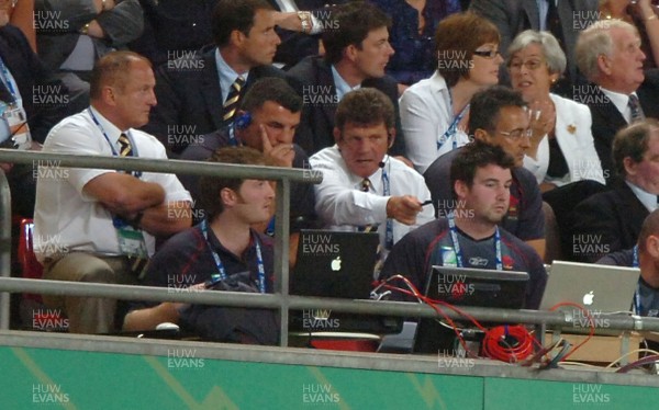 14.09.07 - Wales v Australia - Rugby World Cup 2007 -  Wales Coach, Gareth Jenkins looks on 