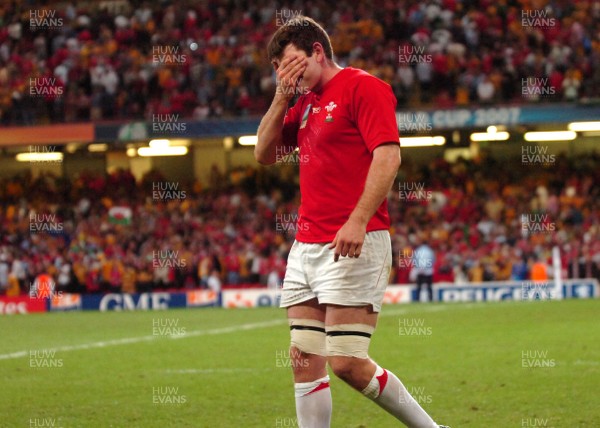 14.09.07 - Wales v Australia - Rugby World Cup 2007 -  Wales' Michael Owen looks dejected 