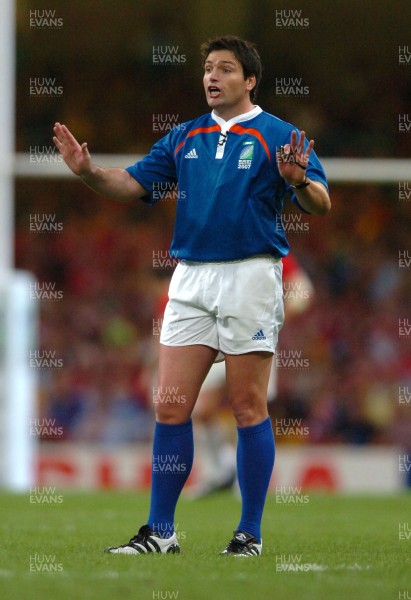 14.09.07 - Wales v Australia - Rugby World Cup 2007 -  Referee, Steve Walsh 